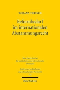portada Reformbedarf Im Internationalen Abstammungsrecht (en Alemán)