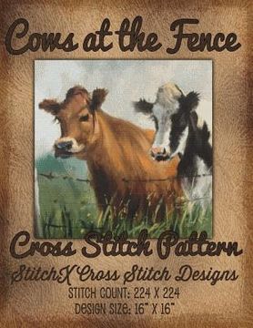 portada Cows at the Fence Cross Stitch Pattern (en Inglés)