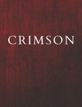 portada Crimson: A Decorative Book │ Perfect for Stacking on Coffee Tables & Bookshelves │ Customized Interior Design & Hom