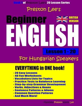 portada Preston Lee's Beginner English Lesson 1 - 20 For Hungarian Speakers (British) (in English)