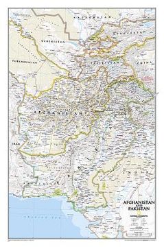 portada National Geographic Afghanistan, Pakistan Wall Map (21.5 X 32.5 In) (en Inglés)