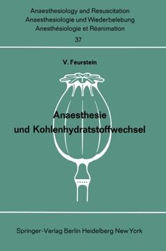 portada Anaesthesie Und Kohlenhydratstoffwechsel (anaesthesiologie Und Intensivmedizin / Anaesthesiology And Intensive Care Medicine) (in German)