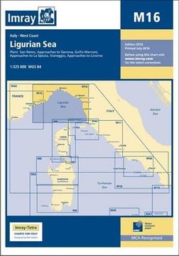portada Imray Chart M16: Ligurian sea (en Inglés)