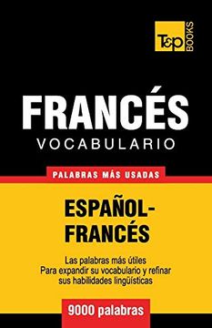 portada Vocabulario Español-Francés - 9000 Palabras más Usadas