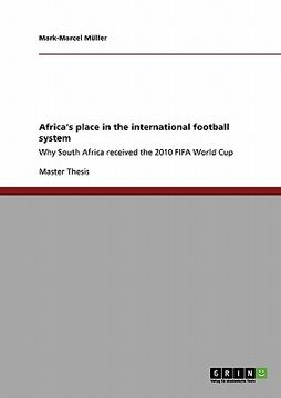portada africa's place in the international football system (en Inglés)
