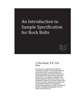 portada An Introduction to Sample Specification for Rock Bolts