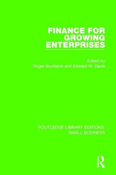 portada Finance for Growing Enterprises (in English)