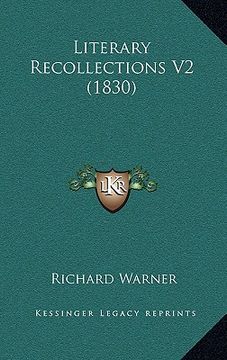 portada literary recollections v2 (1830) (en Inglés)