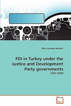 portada fdi in turkey under the justice and development party governments (en Inglés)