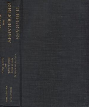 portada Turfgrass Bibliography From 1672 to 1972 (en Inglés)