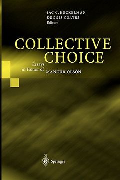 portada collective choice: essays in honor of mancur olson (en Inglés)