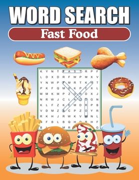 portada Word Search Fast Food: Large Print Word Find Puzzles (en Inglés)