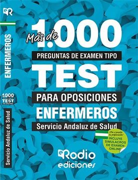 portada Más de 1. 000 Preguntas de Examen Tipo Test Para Oposiciones. Enfermeros. Servicio Andaluz de Salud