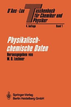 portada Taschenbuch für Chemiker und Physiker: Band I Physikalisch-chemische Daten (German Edition)