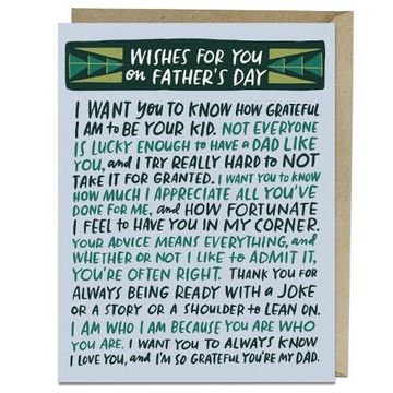 portada 6-Pack em & Friends Wishes for you Fathers day Card (en Inglés)