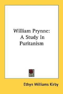 portada william prynne: a study in puritanism (en Inglés)