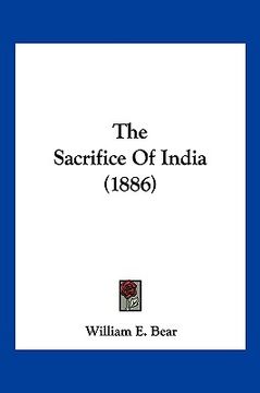 portada the sacrifice of india (1886) (in English)