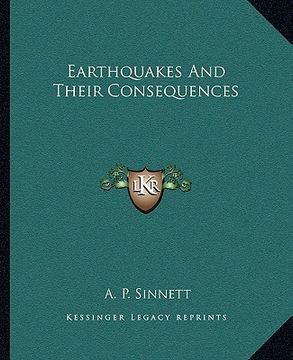 portada earthquakes and their consequences (en Inglés)