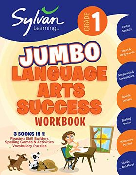 portada 1st Grade Jumbo Language Arts Success Workbook: Activities, Exercises, and Tips to Help Catch up, Keep up, and get Ahead (Sylvan Language Arts Super Workbooks) 