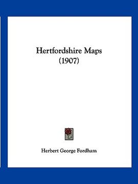 portada hertfordshire maps (1907) (en Inglés)