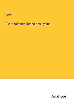 portada Die Erhaltenen Reden des Lysias (in German)