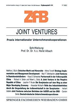 portada Joint Ventures: Praxis Internationaler Unternehmenskooperationen (en Alemán)
