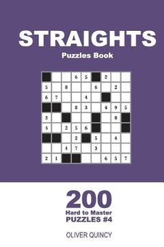 portada Straights Puzzles Book - 200 Hard to Master Puzzles 9x9 (Volume 4)