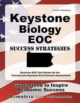 portada Keystone Biology Eoc Success Strategies Study Guide: Keystone Eoc Test Review for the Pennsylvania Keystone End-Of-Course Assessments (en Inglés)