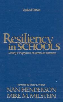 portada resiliency in schools: making it happen for students and educators (en Inglés)