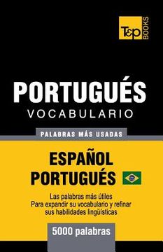 portada Portugués vocabulario - palabras mas usadas - Español-Portugués - 5000 palabras: Portugués Brasilero