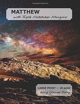 portada MATTHEW with Triple Notetaker Margins: LARGE PRINT - 18 point, King James Today