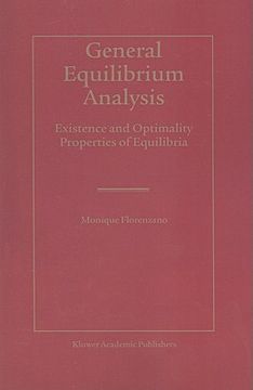portada general equilibrium analysis: existence and optimality properties of equilibria (in English)
