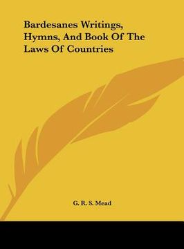 portada bardesanes writings, hymns, and book of the laws of countries (en Inglés)