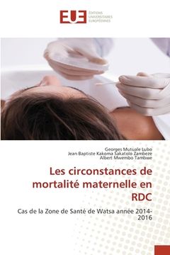 portada Les circonstances de mortalité maternelle en RDC (en Francés)