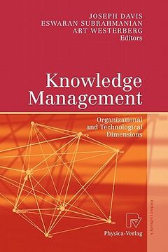 portada knowledge management: organizational and technological dimensions (en Inglés)