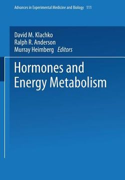 portada Hormones and Energy Metabolism (en Inglés)