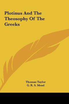 portada plotinus and the theosophy of the greeks (en Inglés)