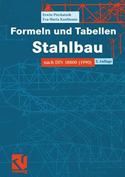 portada Formeln und Tabellen Stahlbau: Nach din 18800 (1990) (German Edition) [Soft Cover ] (en Alemán)