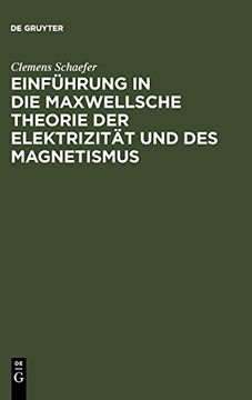 portada Einführung in die Maxwellsche Theorie der Elektrizität und des Magnetismus (en Alemán)