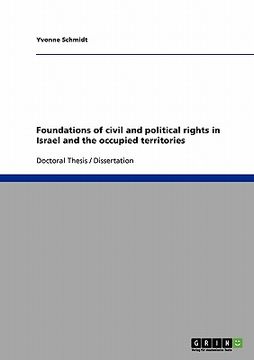 portada foundations of civil and political rights in israel and the occupied territories (en Inglés)
