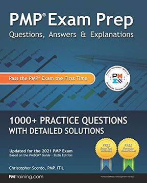 portada Pmp Exam Prep: Questions, Answers, & Explanations: 1000+ Practice Questions With Detailed Solutions (in English)