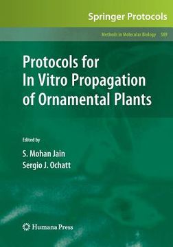 portada protocols for in vitro propagation of ornamental plants (en Inglés)