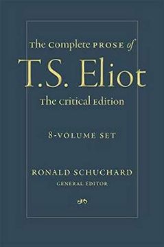portada The Complete Prose of t. S. Eliot: 8-Volume set (en Inglés)