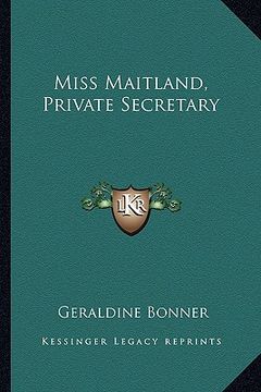 portada miss maitland, private secretary (en Inglés)
