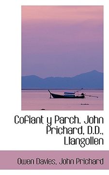 portada cofiant y parch. john prichard, d.d., llangollen