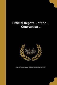 portada Official Report ... of the ... Convention .. (en Inglés)