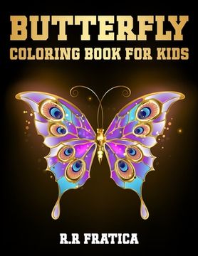 portada Butterfly coloring book for kids (en Inglés)