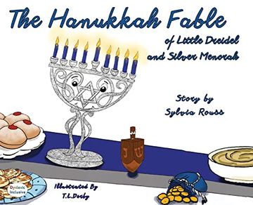 portada The Hanukkah Fable of Little Dreidel and Silver Menorah (en Inglés)