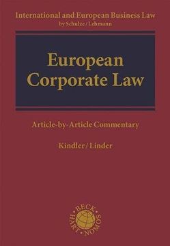 portada European Corporate Law: Article-By-Article Commentary (en Inglés)