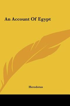 portada an account of egypt (en Inglés)